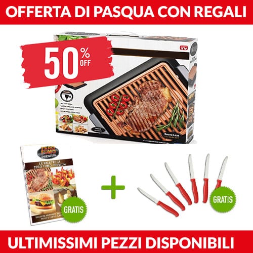 offerta con ricettario e set di coltelli in omaggio